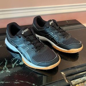 ASICS Gel-Renma indoor hard court sneakers non marking black and white size 6